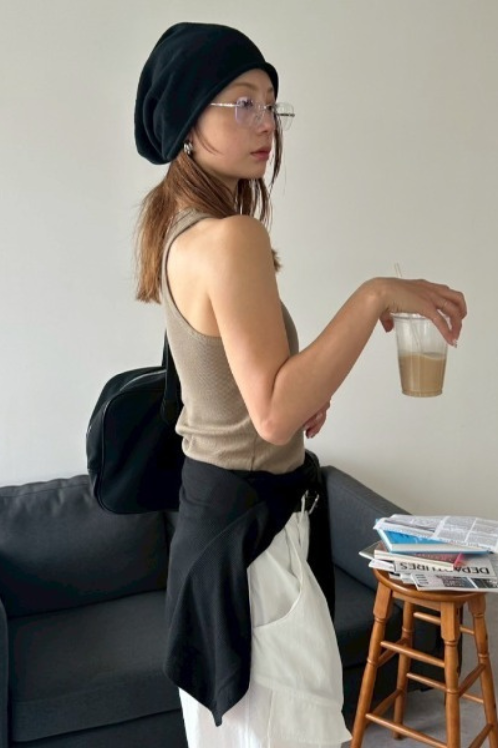 Thermal cup-in tank top