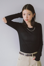 Armslit sheer long Tee
