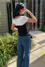 Halter neck knit vest