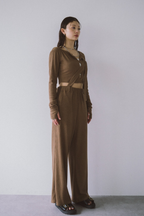 Shoulder belt rib pants