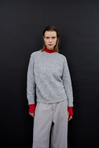 【 preorder 】 Soft hairy knit pullover