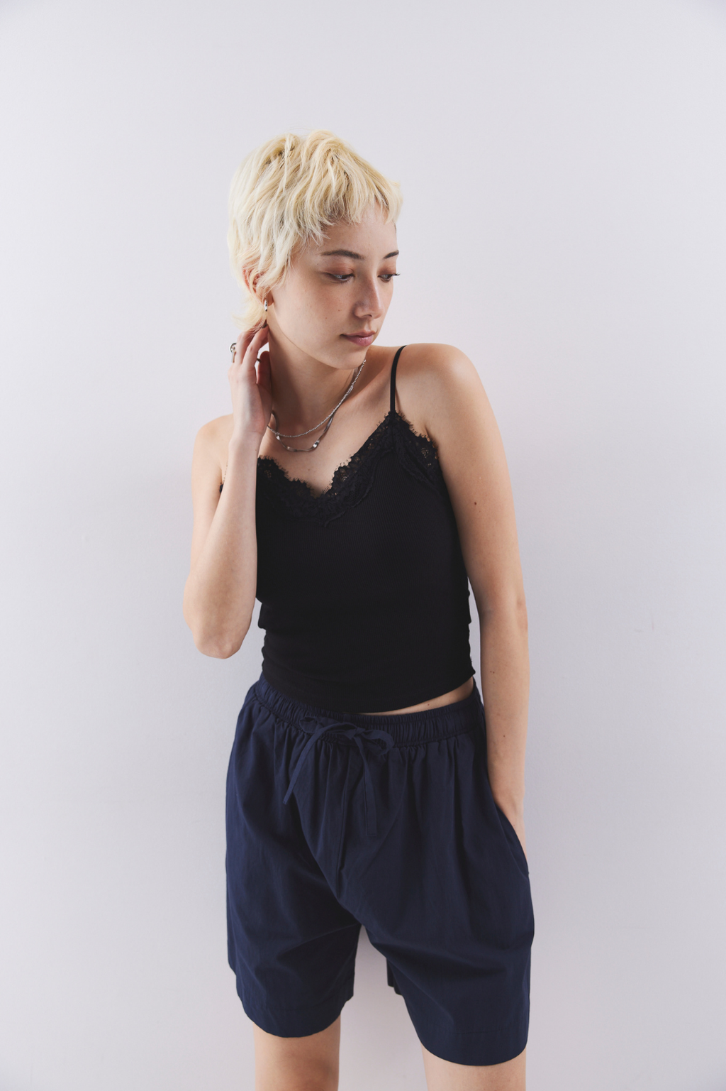 Cup in lace camisole