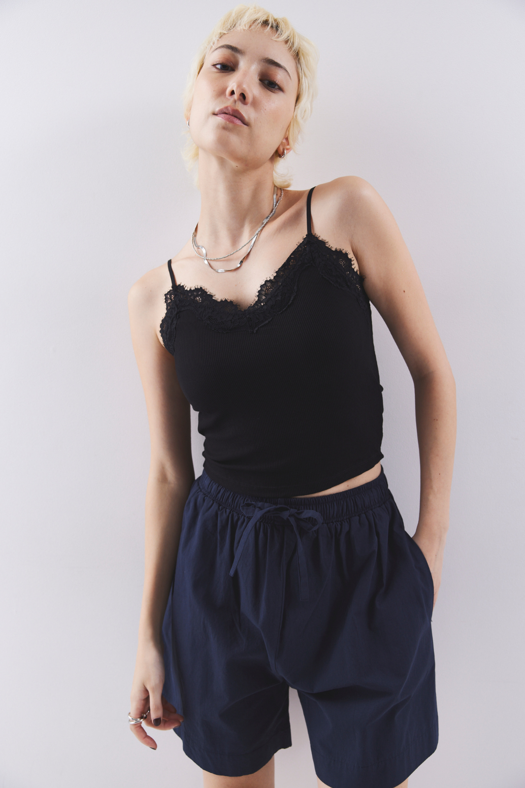 Cup in lace camisole