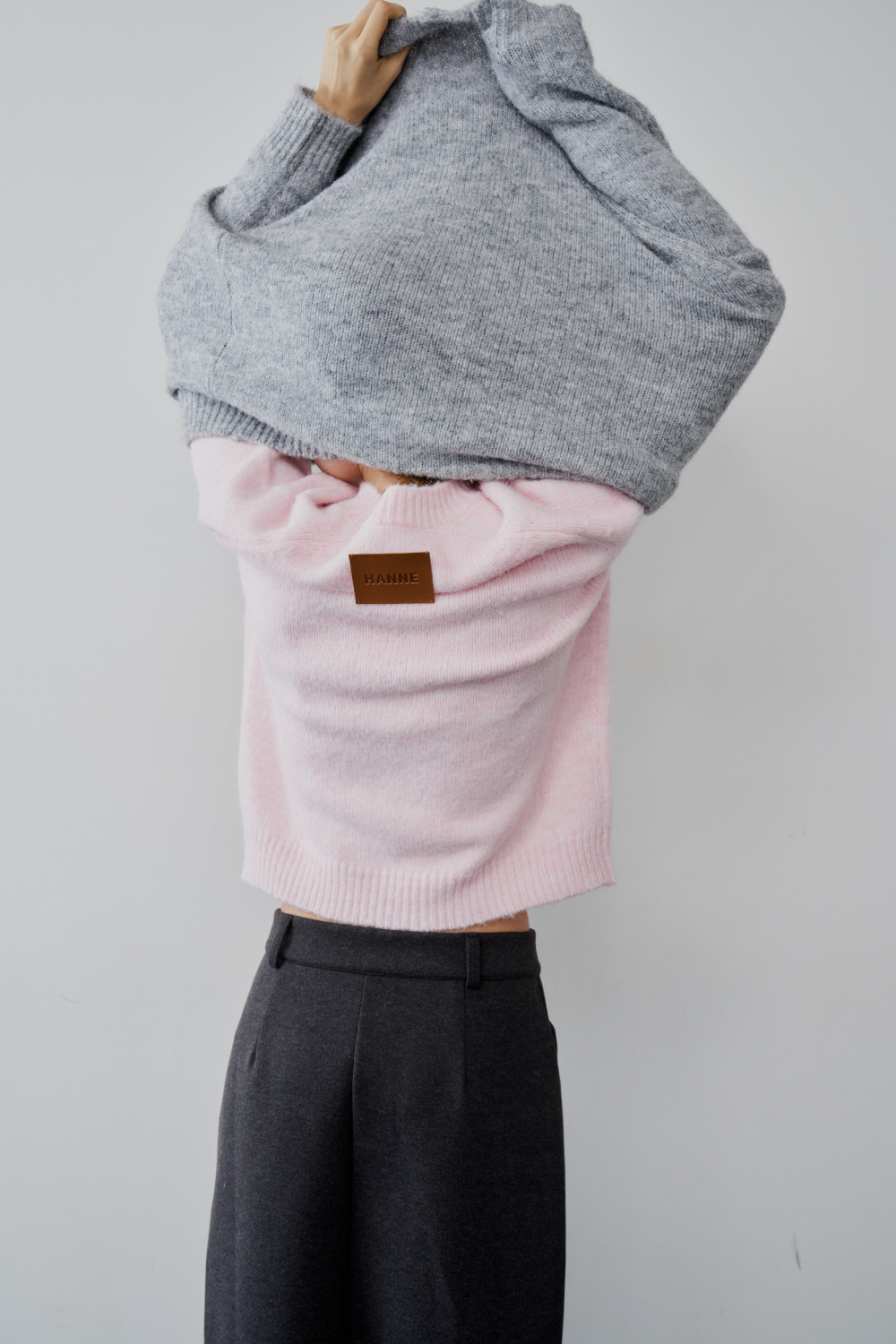 【 preorder 】 Soft hairy knit pullover