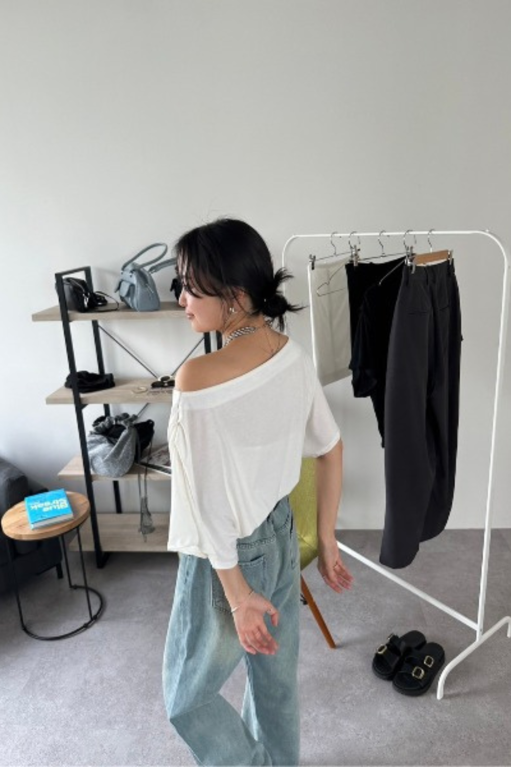 Bustier set one shoulder TEE