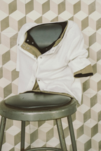 Thermal half sleeve snap cardigan