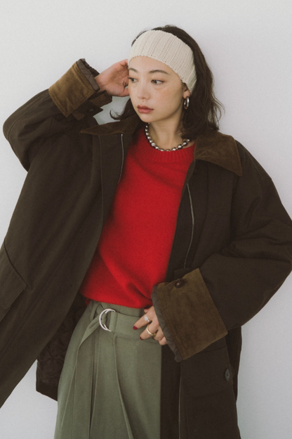 Corduroy color hunting jacket