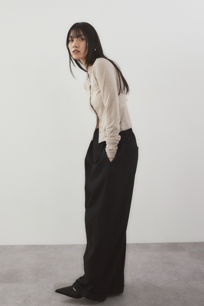 Sheer rib cardigan
