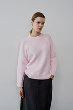 【 preorder 】 Soft hairy knit pullover