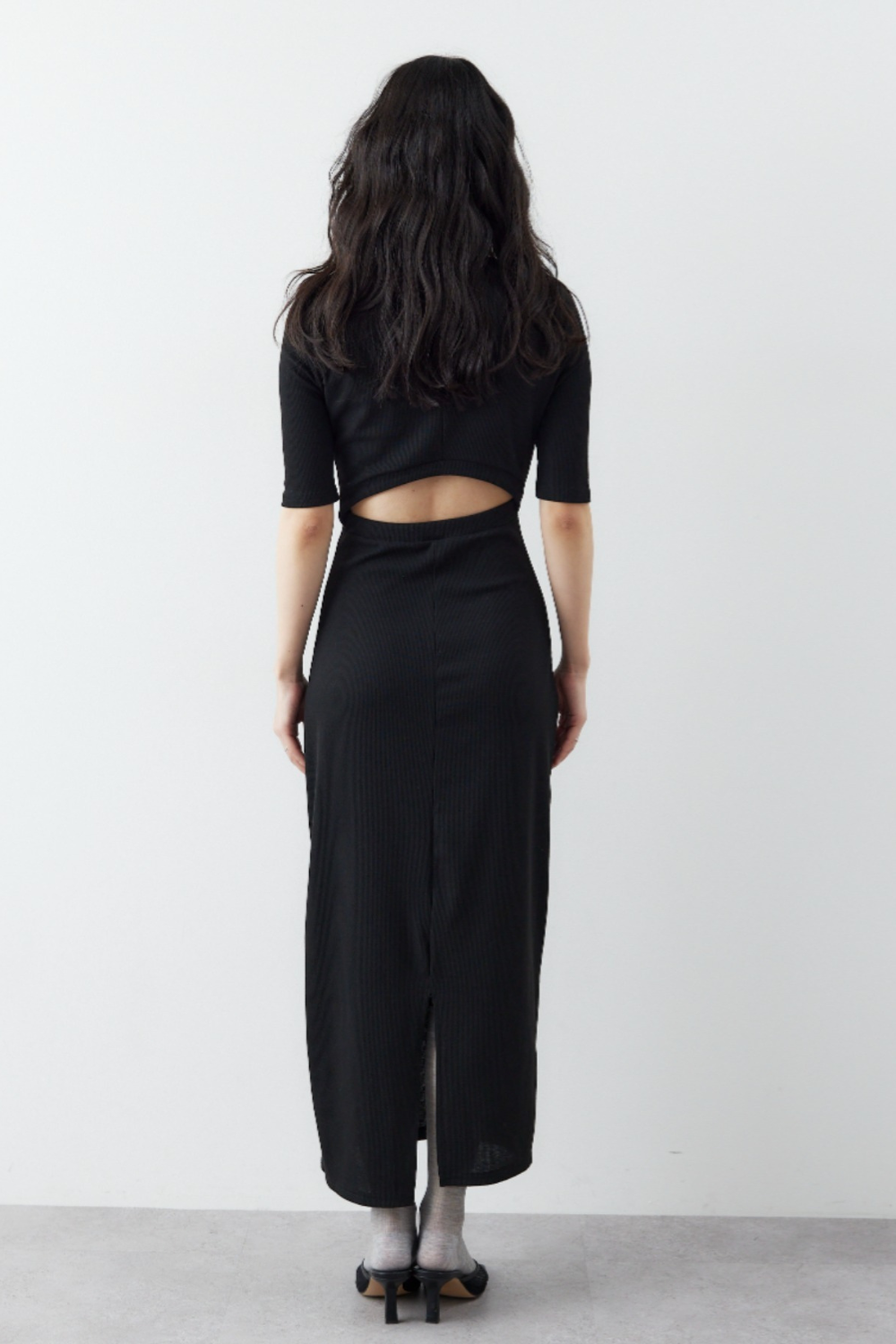 Back cut design dress