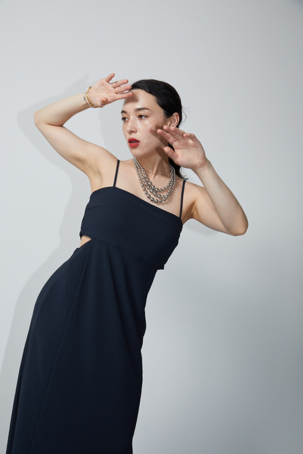 Side slit cami dress