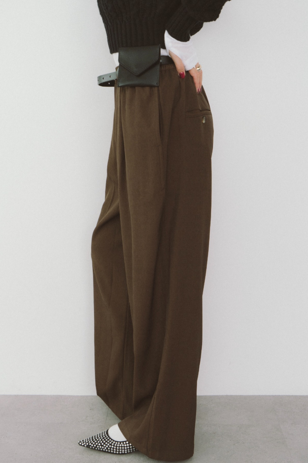 Comfort semi wide pants