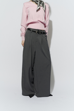 2-tuck wide pants