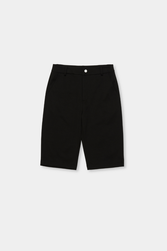 Slit hem capri pants
