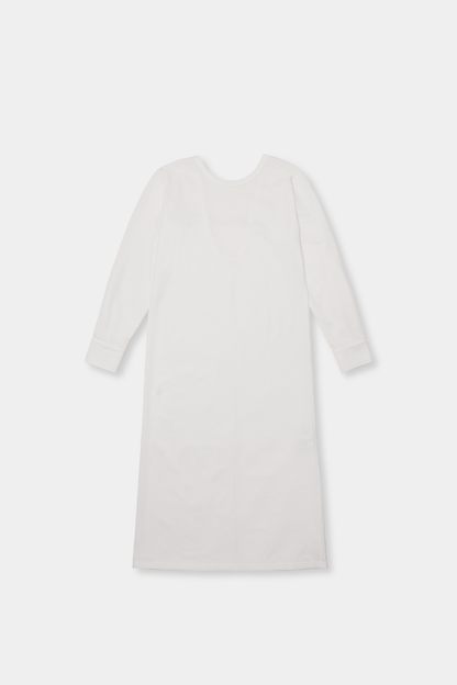 Back open cut dress