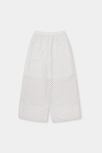 Sheer dot layered pants