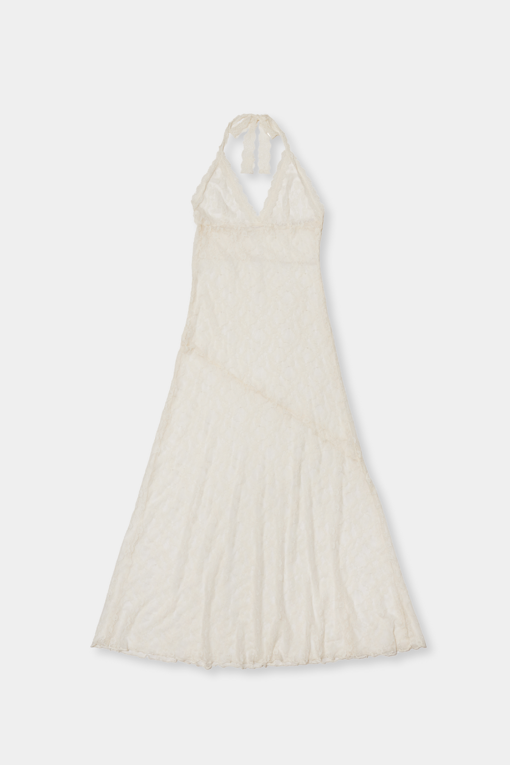 Halter neck lace dress