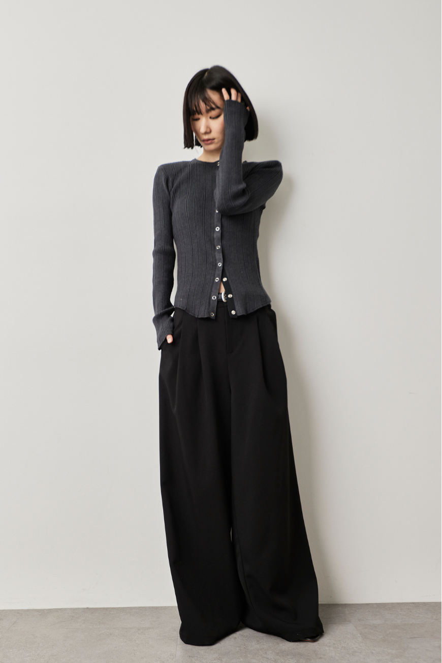 2-tuck wide pants