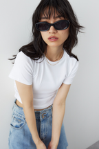 Side gather compact T-shirt