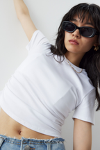 Side gather compact T-shirt