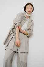 【Collaboration】Layered tuck pants