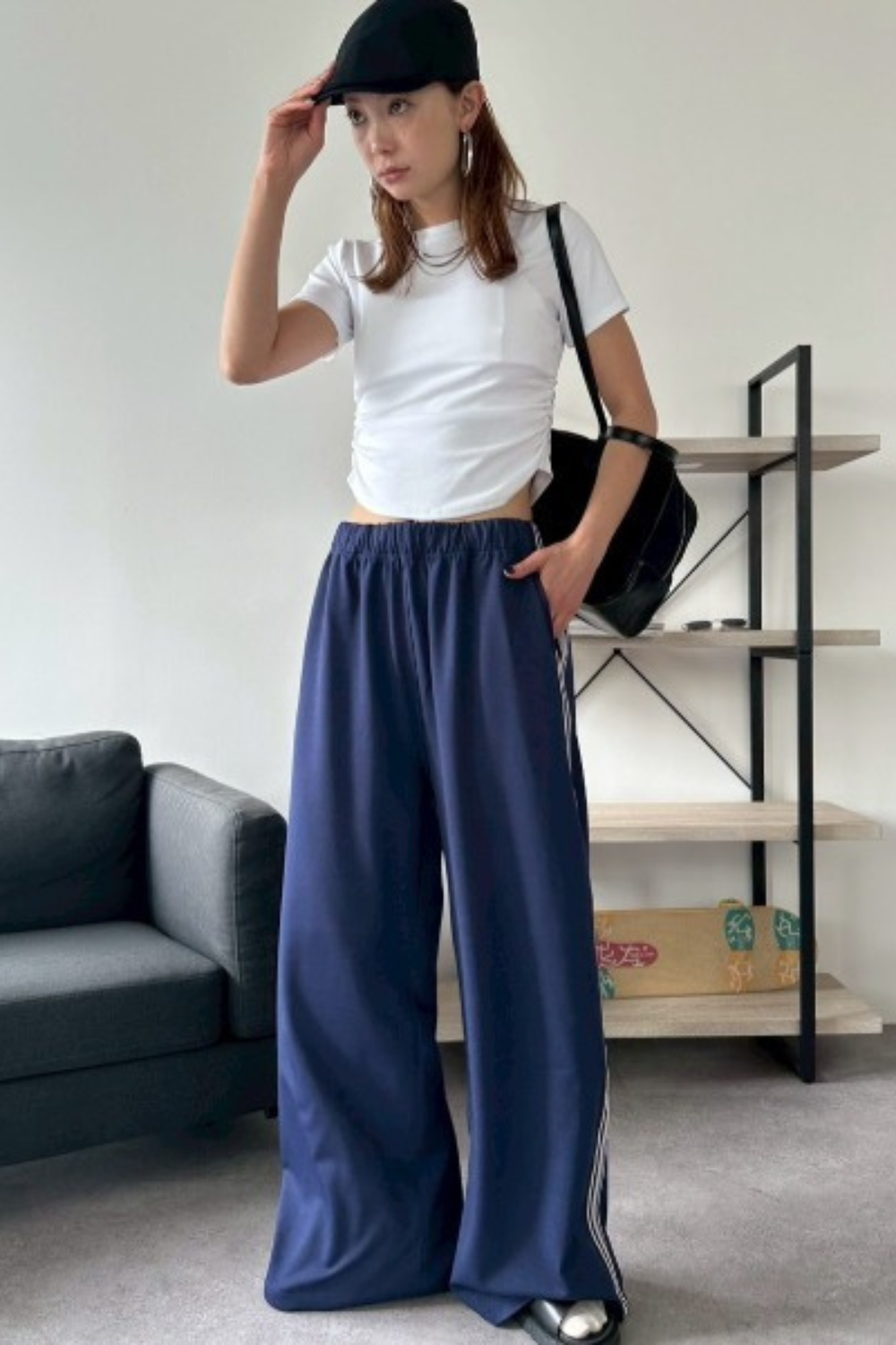 Side gather compact T-shirt