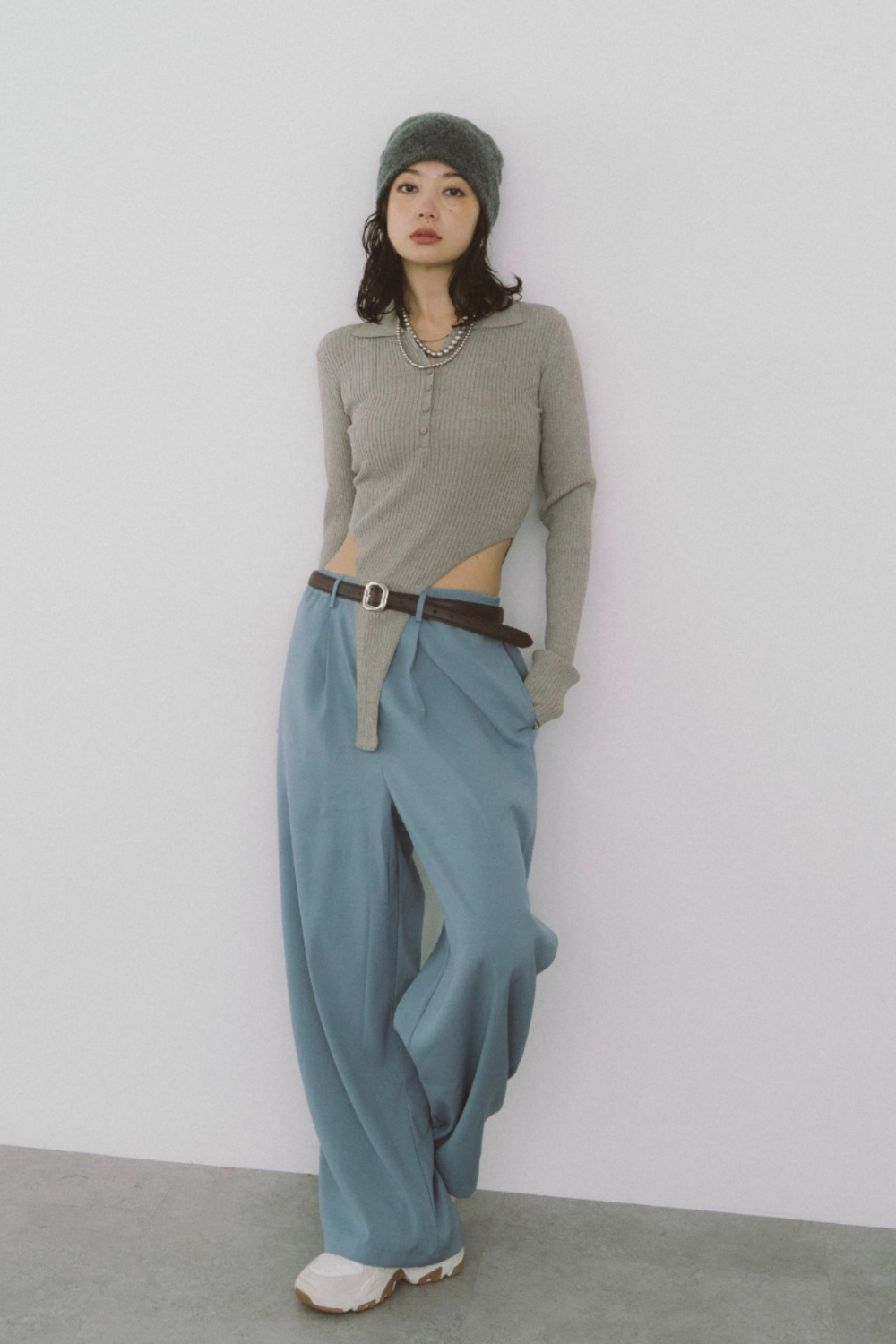 Comfort semi wide pants