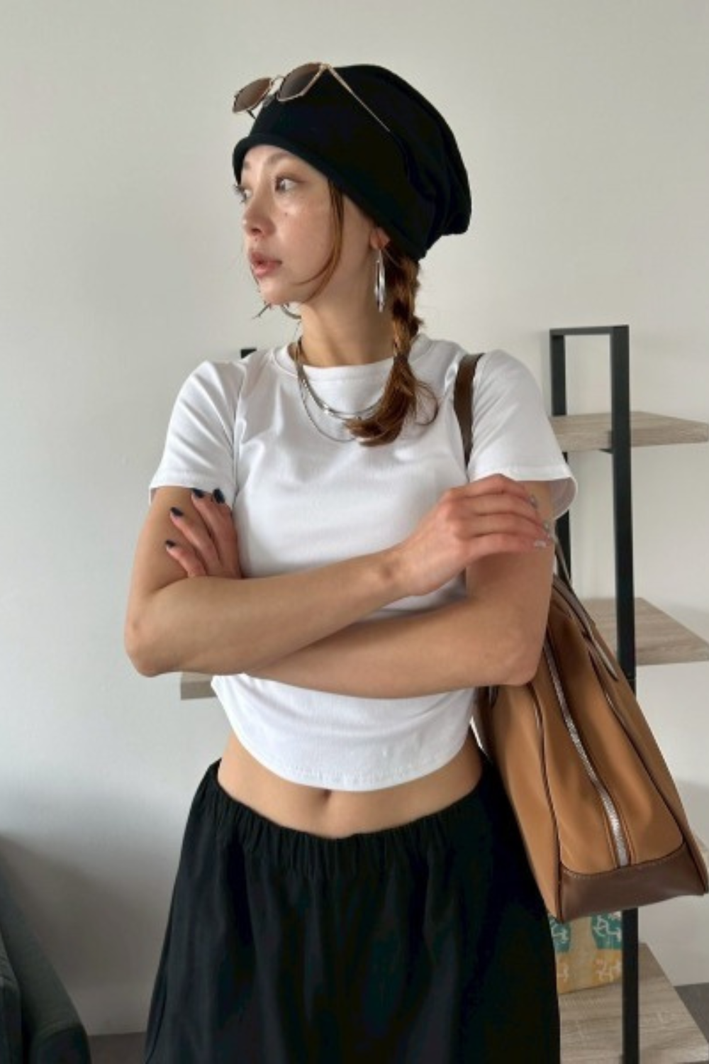 Side gather compact T-shirt