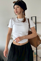 Side gather compact T-shirt