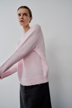 【 preorder 】 Soft hairy knit pullover