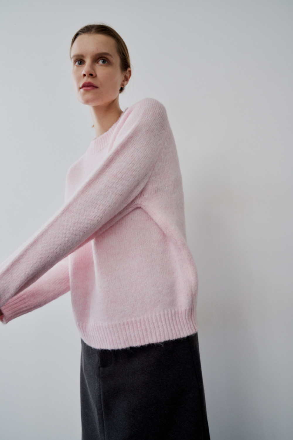 【 preorder 】 Soft hairy knit pullover