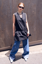 2WAY peplum sleeveless top