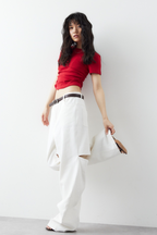 Side gather compact T-shirt