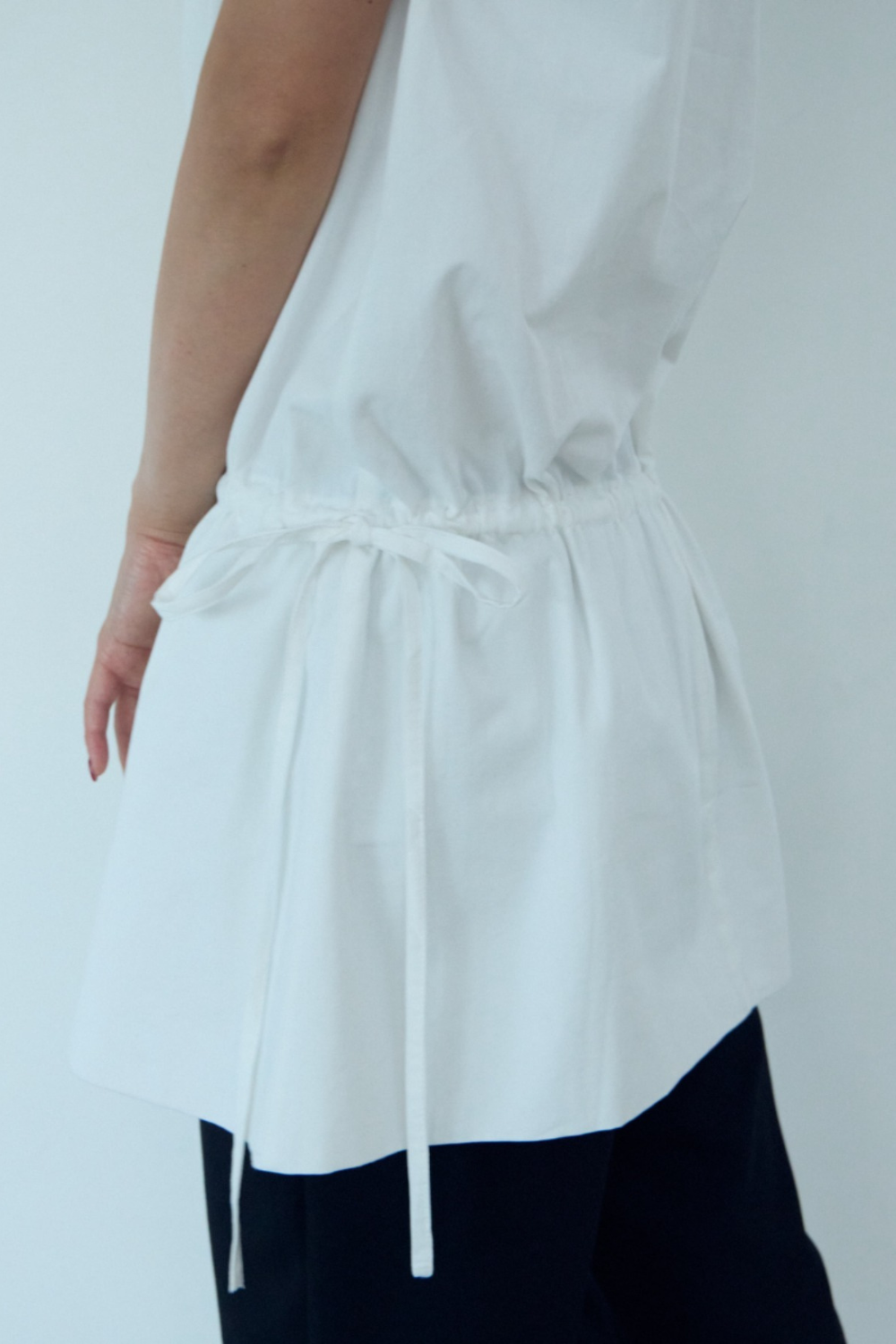 2WAY peplum sleeveless top