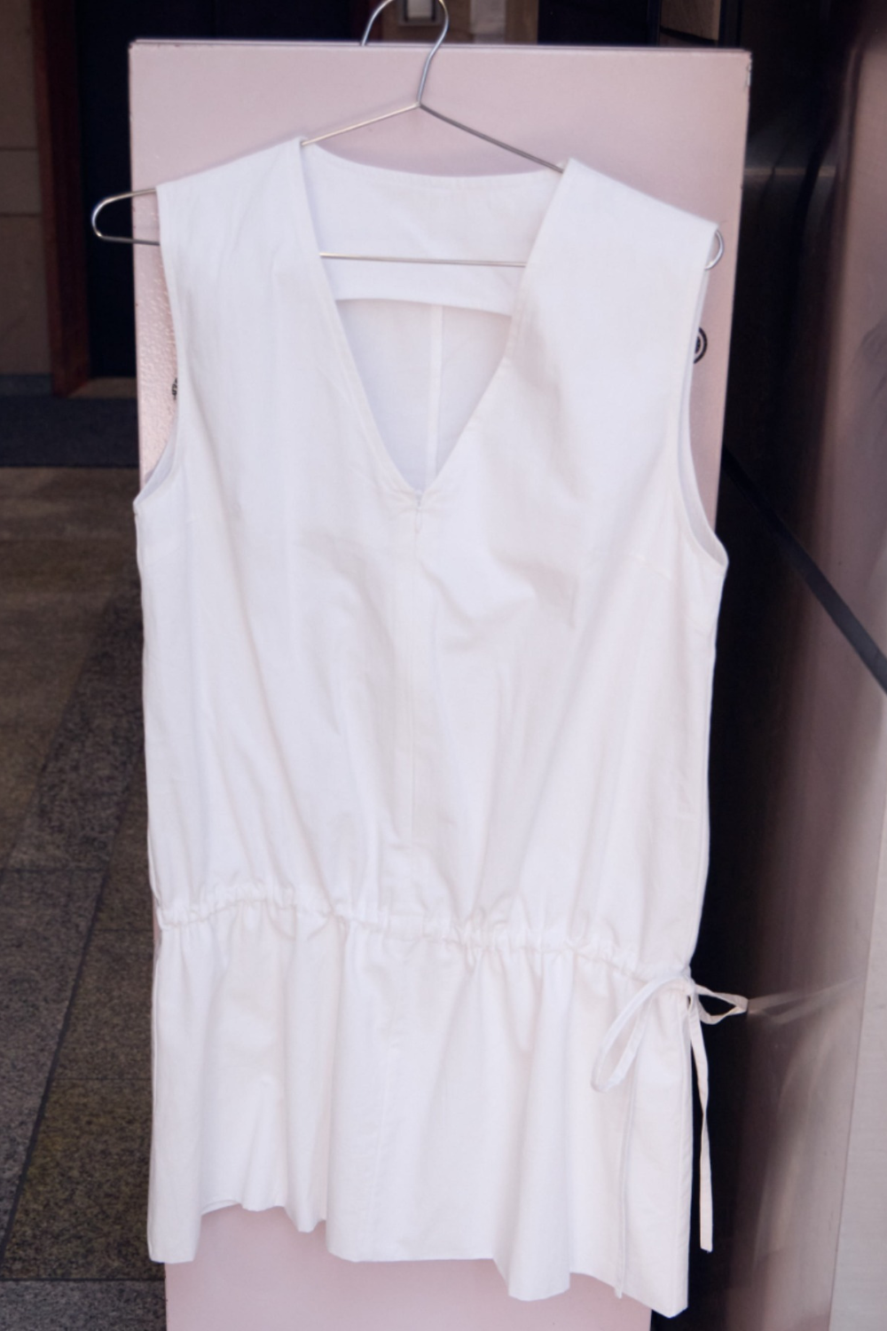 2WAY peplum sleeveless top