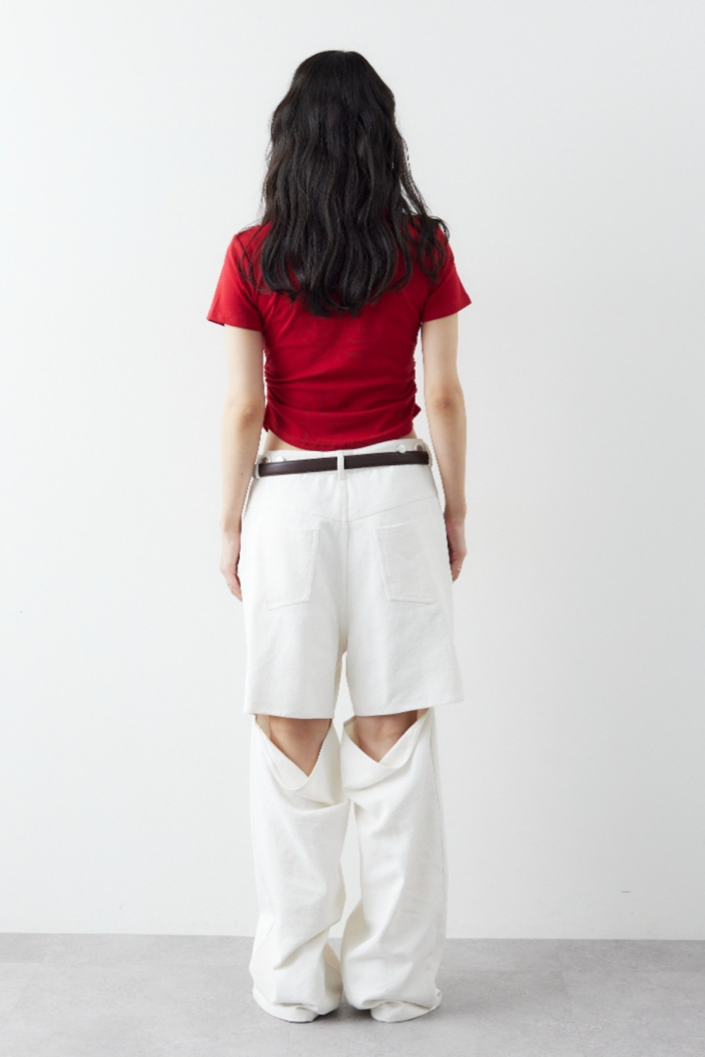 Side gather compact T-shirt