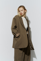 Single-breasted tailored jacket