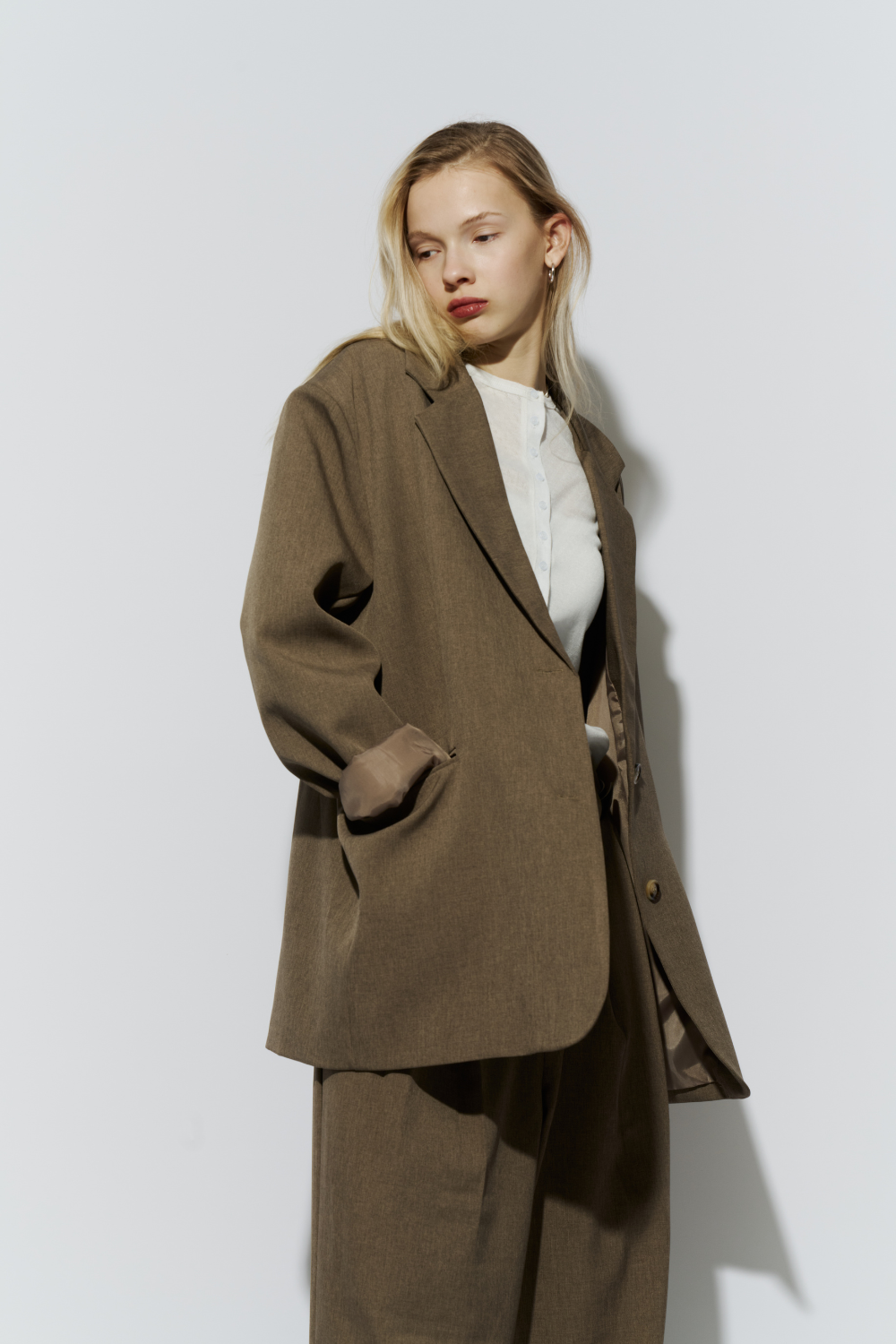 Single-breasted tailored jacket