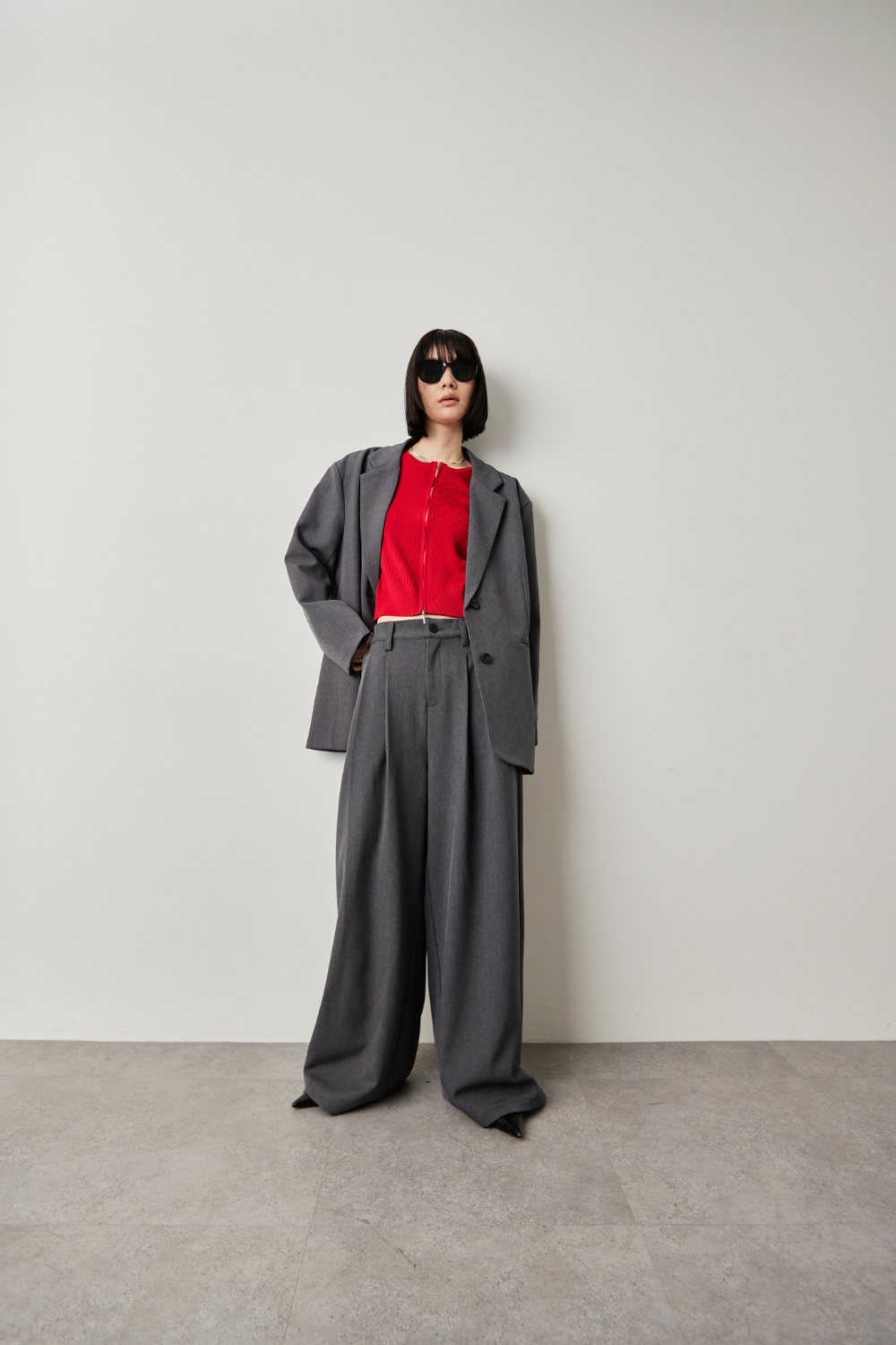 Single-breasted tailored jacket