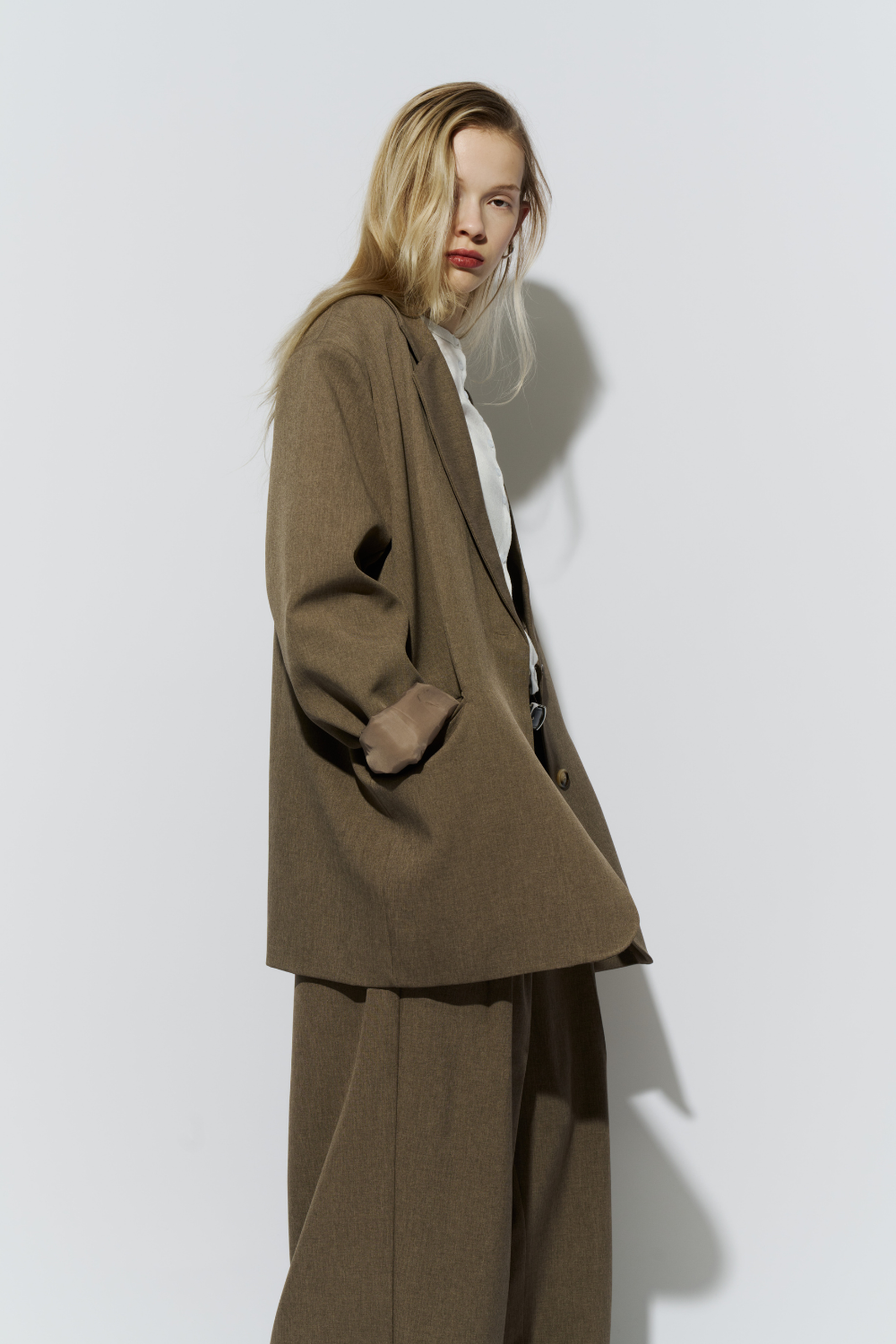 Single-breasted tailored jacket