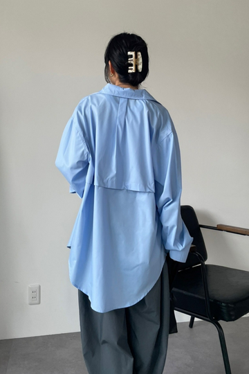 完売品　新品タグ付き　HANNE オーバーサイズ2wayスリーブシャツ Oversized 2way shirt – HANNE ONLINE SHOP
