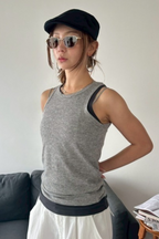 2Pack sheer rib tank top