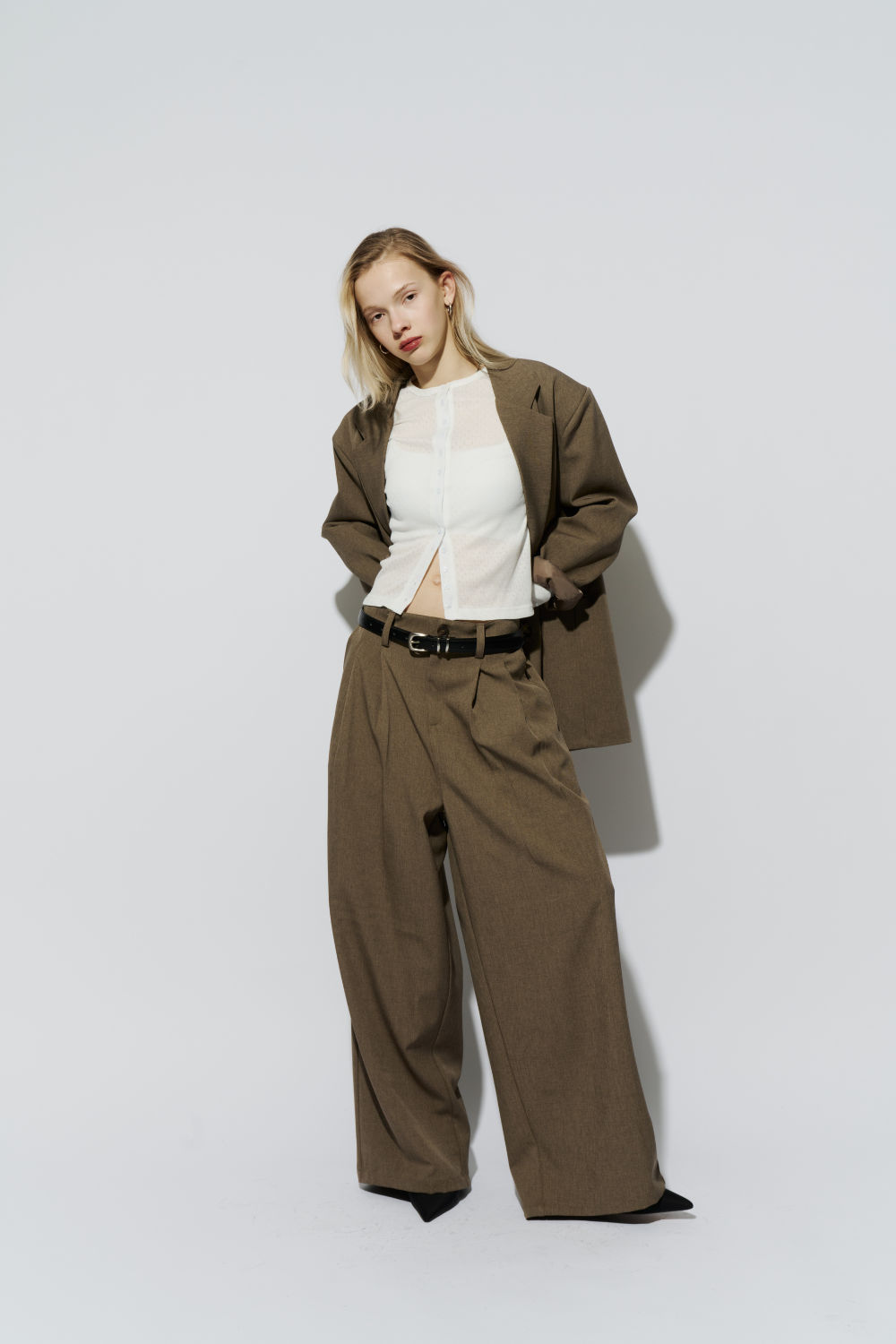 Single-breasted tailored jacket