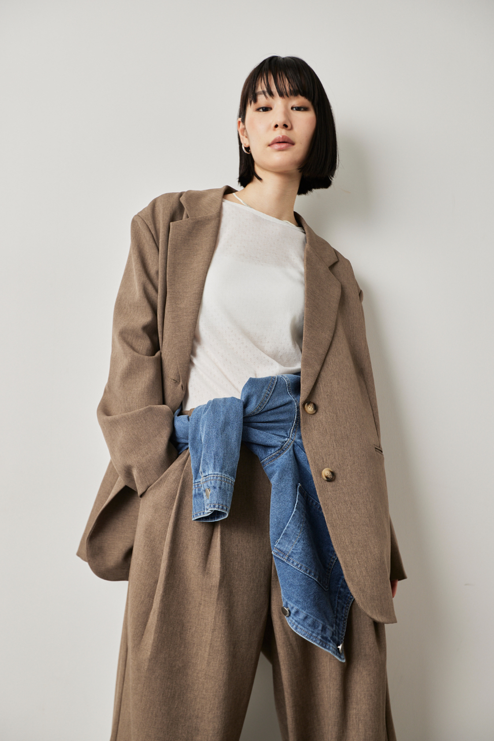 Single-breasted tailored jacket