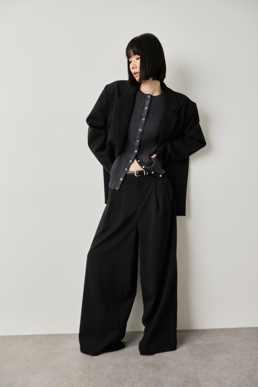 Single-breasted tailored jacket