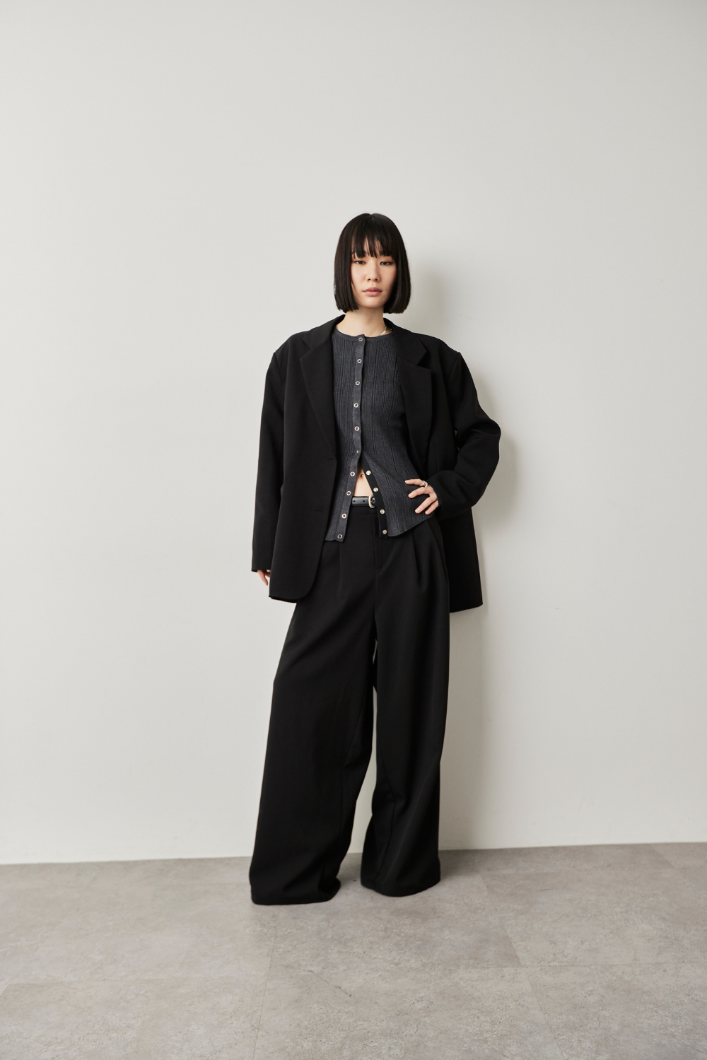 Single-breasted tailored jacket