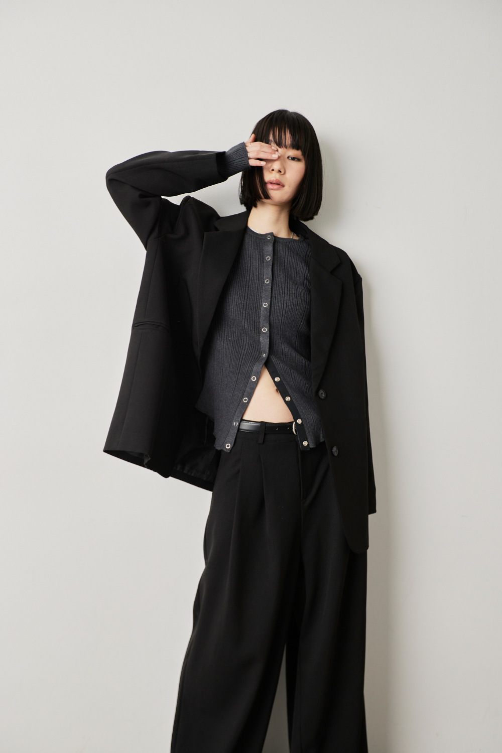 Single-breasted tailored jacket