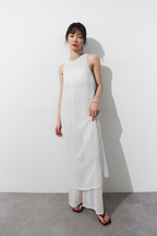 Sheer dot layered all-in-one