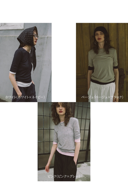 2Pack sheer half-sleeve tee