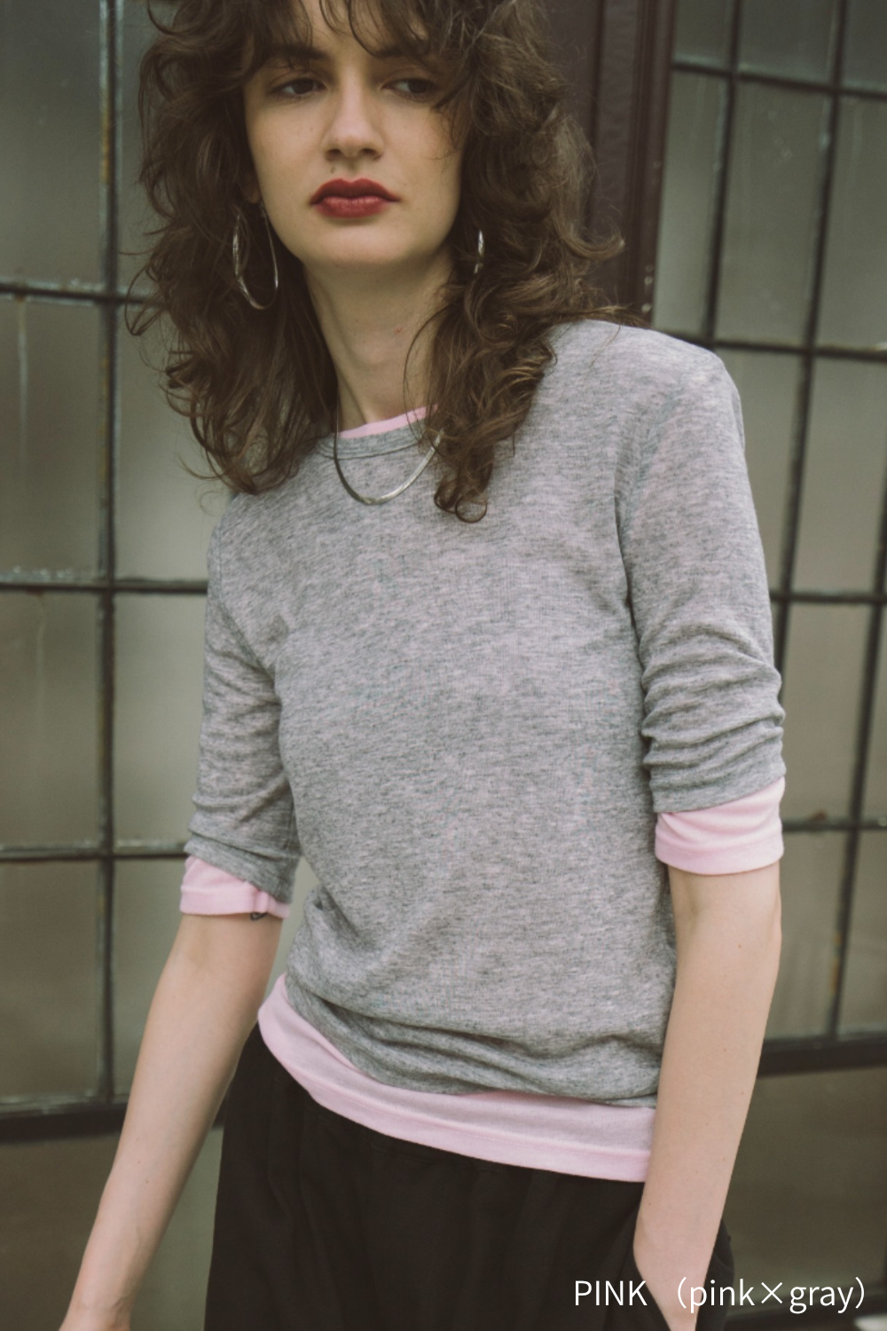 2Pack sheer half-sleeve tee